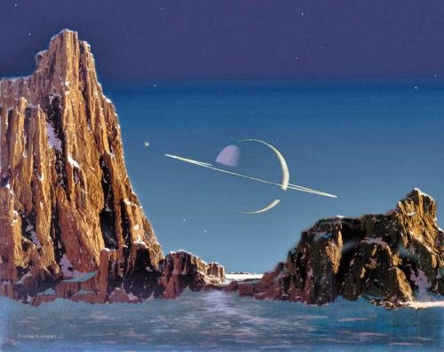 sciencefictionworld:Chesley Bonestell class space art.My Blogs:Beautiful WarbirdsFull AfterburnerThe