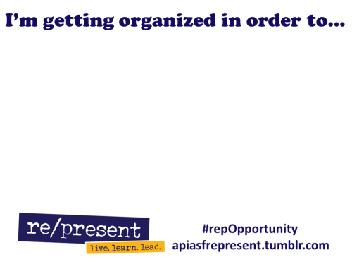 This October, join us by taking part in the #repOpportunity sign campaign!#repOpportunity is the tim