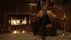rollingstone:  Watch Nick Offerman drink whiskey and sit silently by a fire for 45 minutes. 