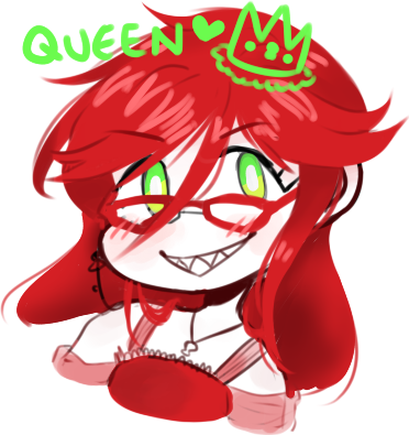 trancykin:i drew a little grell bc GRELL IS QUEEN