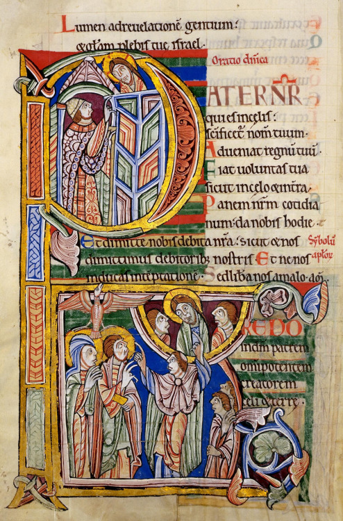 Pages from the “St. Albans Psalter”, made in England, c. 1130