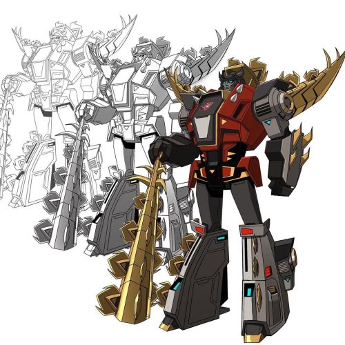 Transformers: Cyberverse Snarl concept art by Eric Siebenaler.