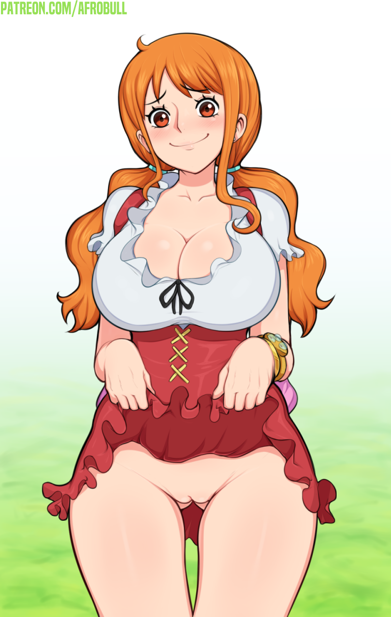 afrobull:  Nami commission for Dave Stone, this time a remake of a picture I drew
