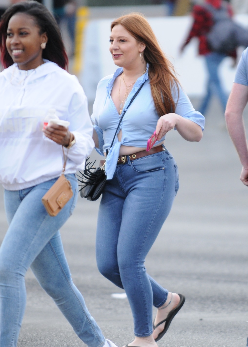 She started to run and all I could think was “I hope those buttons don’t hold