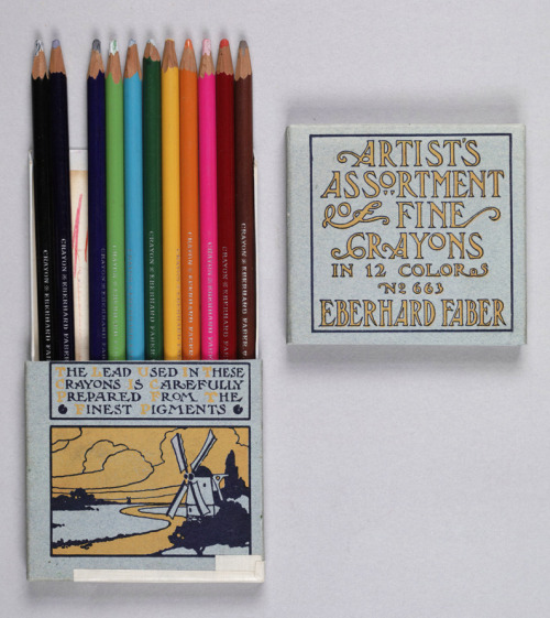Eberhard Faber, boxed set of color pencils entitled Artist&rsquo;s Assortment of Fine Crayons, 1906.