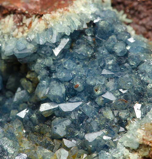 Scorodite - Hemerdon Bal mine, Sparkwell, Devon, England