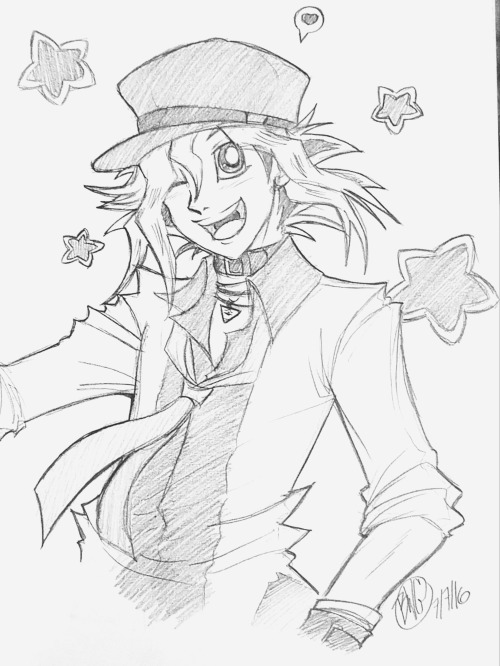 blackwolfartz: @tarashima is fired for not talking me out of drawing Yuugi in a hat. This was a terr