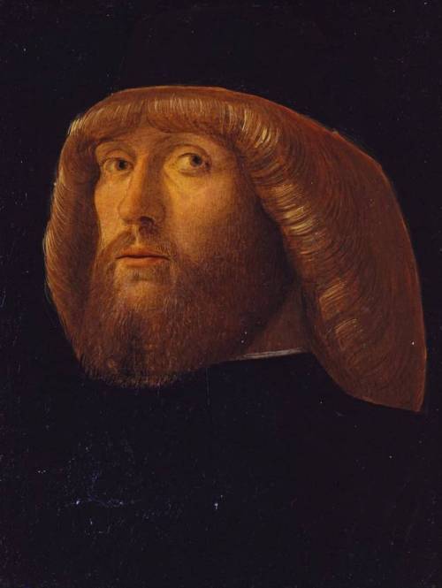 Hombre con barba por Giovanni Bellini, 1485