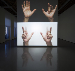 dvorets:  For Beginners (All the combinations of the thumb and fingers), 2010 - Bruce Nauman 