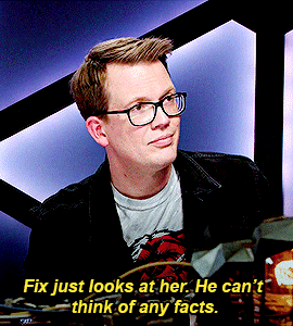 Hank: Fix just look at her. He can't think of any facts
