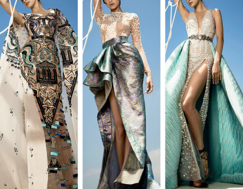 evermore-fashion:Saiid Kobeisy “Whispers of The Sea” Fall 2017 Haute Couture Collection