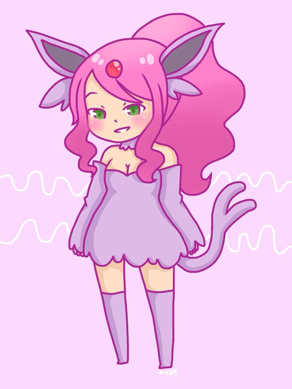 kawaiimelodies:   FT girls as EEVEELUTIONS (ft. wendy’s new hair)  Wendy as Eevee,