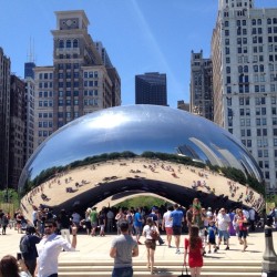 YAY!!  (at The Bean @ Millennium Park)