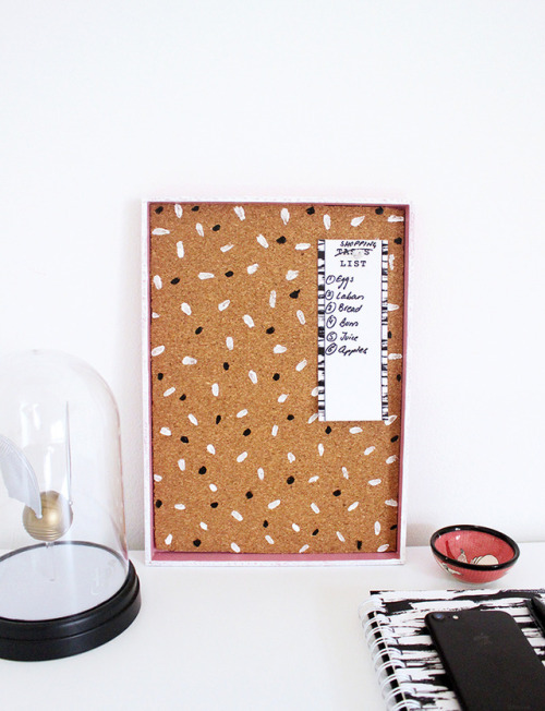 Upcycled Cork Board Tray