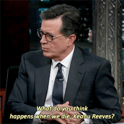 Firespirited:  Keanujpg: Keanu Reeves On Stephen Colbert (5/10/19) For Context, Keanu