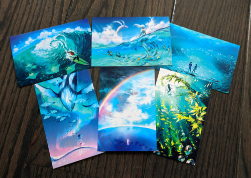 yuumei-art: I finally made postcards! :D There are 8 collections, each based on a theme such as stars, the oceans, cities in Asia, etc. Each collection has 6 images printed on 4x6 inch cardstock.  Between prints and wallscrolls, I always wanted to offer