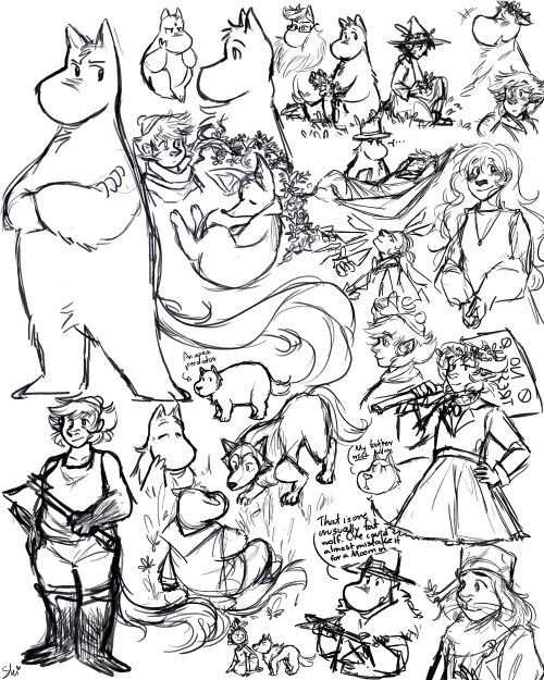 Complete doodle page!!I haven’t exactly been active, but here are some things I made while I&r