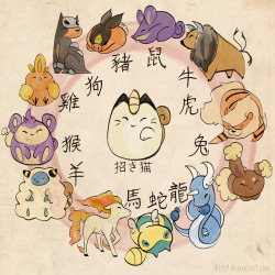 artoftabby:  Pokemon Zodiac by `ditto9 