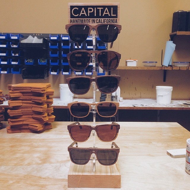 New retail display prototype is looking good! #sunglasses #handmade #california (at Capital Eyewear)