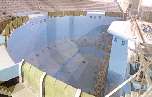 behind-the-aquarium-glass: Moscow Aquarium Pool New PhotosTaken from: (x) A new home for the giant O