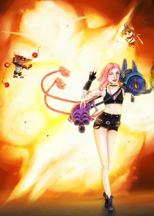 © 2015 Riot Games, for the original Jinx design. WatAgame, for the clothing design. LilyNion, L