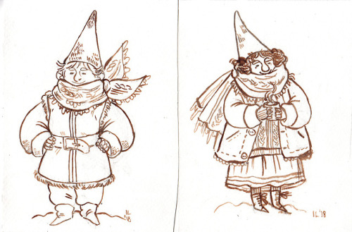 cornflakesdoesart:lines for 20 friendly and warmly dressed forest dwellersI’m putting off colo