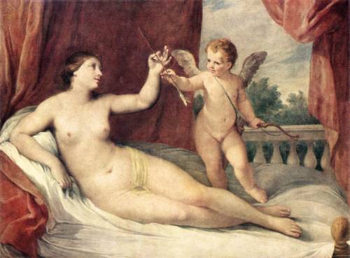 Reclining Venus with Cupid, 1639, Guido Reni