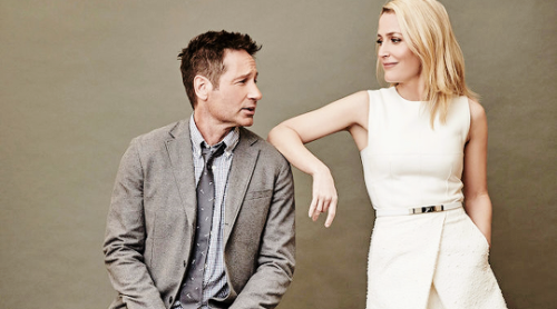 andersondaily: David Duchovny & Gillian Anderson photographed by Maarten de Boer. 