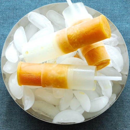 Passion Fruit Basil Ice Pops