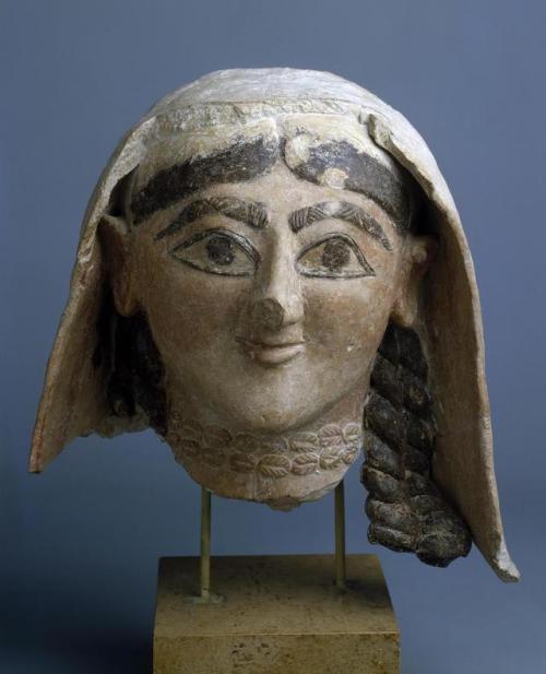 theancientwayoflife:~ Female Head (fragment of a statue).Place of origin: CyprusDate: First half of 