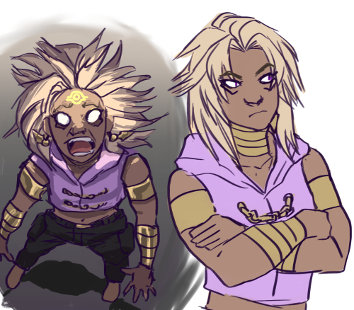 vasheren:  i was going to draw daredevil stuff and then i looked at a print of marik i have and i was apparently like well ok 