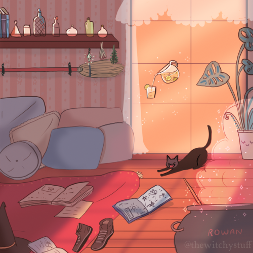 thewitchystuff: Rowan’s Witchy roomThis is one of the monthly commissions for our $50 USD tier patro