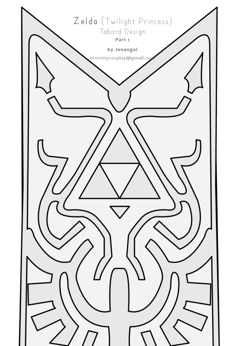 Zelda (Twilight Princess) Tabard Design in high qualityFree pattern Made in Adobe IllustratorI hope 