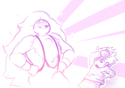 enricoss:  aei-sb:  What if Peridot fell but everyone just assumes she’s another monster? [Maybe Steven goes looking for her] Anyway here’s a few more sketches! [Seems like I’ll be very very busy until next week so I better post this now and leave