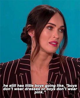 emilysblunt:Megan Fox On Her Son’s Love Of Wearing Dresses