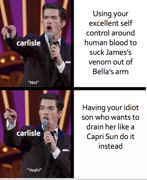 rosalie-stan:animal blood really must be dumb bitch juice huh