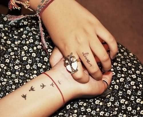 Cute small finger tattoos