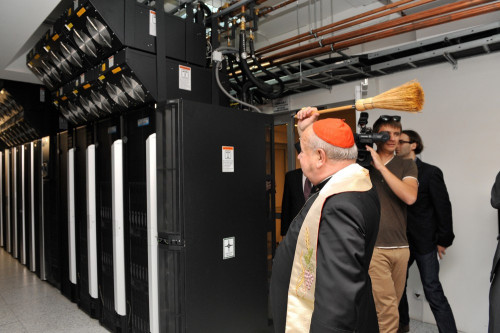 polishpriests: Polish cardinal blessing a supercomputer cluster. 2013.