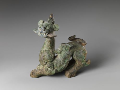 Ornament in the Shape of a Fantastic Winged Feline. Period: Eastern Zhou dynasty, Warring States per