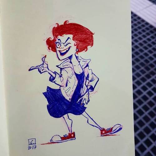 Rock'nRoll gurl!!!! #moleskine #ballpointpen #bolibic #characterdesign #dance #rocknroll #art #2d