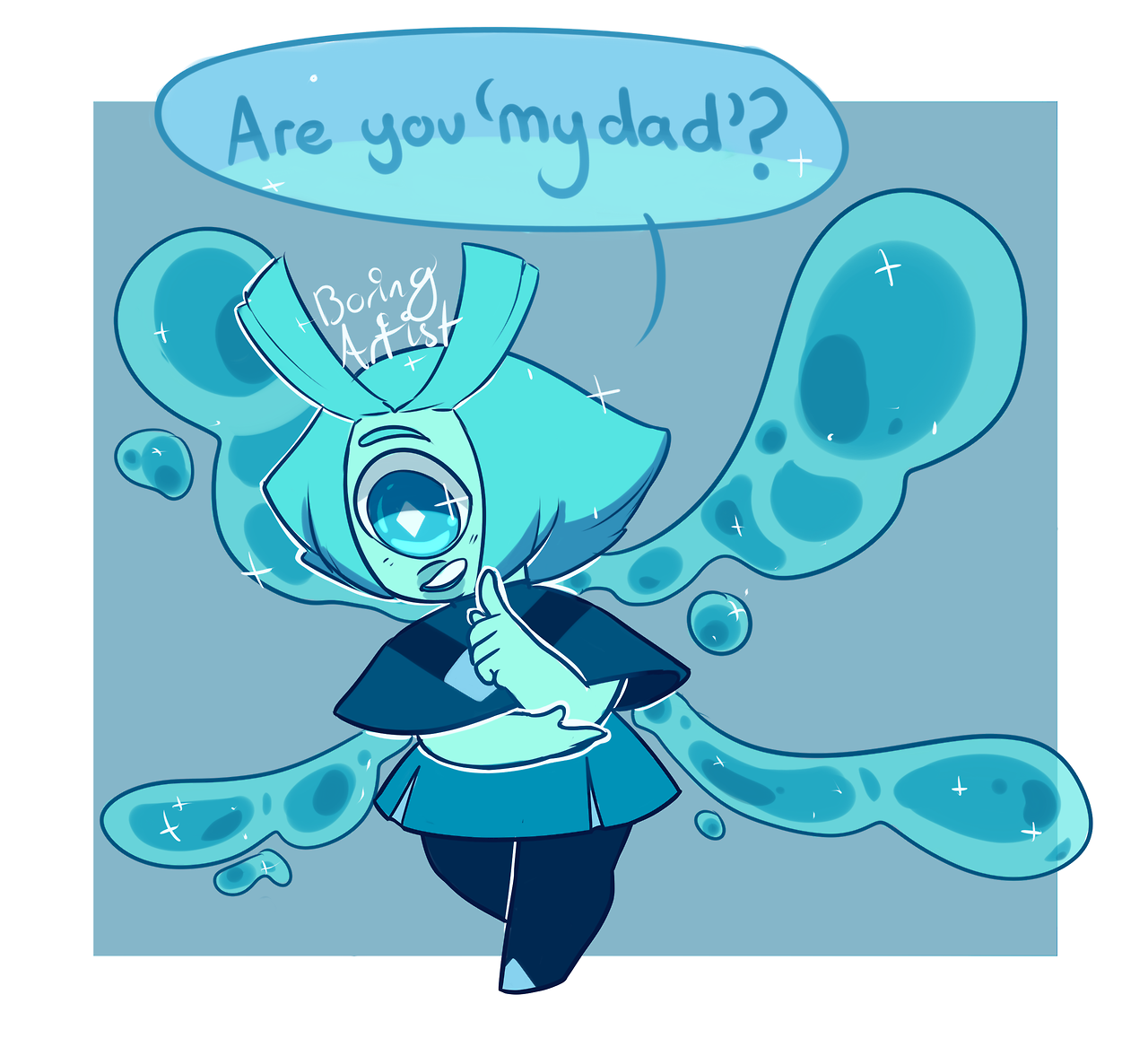 boringartist: So everyones guessing the small one is Aquamarine, i want to jump onto