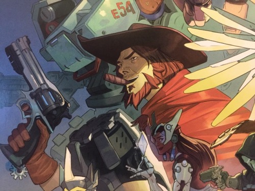 mysteryprof:This McCree from the artbook is so fucking cute??He looks so cute and fluffy (●´∀`●)