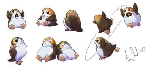 toradhart:  ♫ The internet is for porgs. The internet is for porgs ♫Happy Star Wars day!I made these a while ago but only posted on Patreon because I wasn’t quite happy with them but didn’t want to spend more time on them either. But what’s