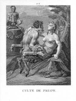 The cult of Priapus. Illustration from I