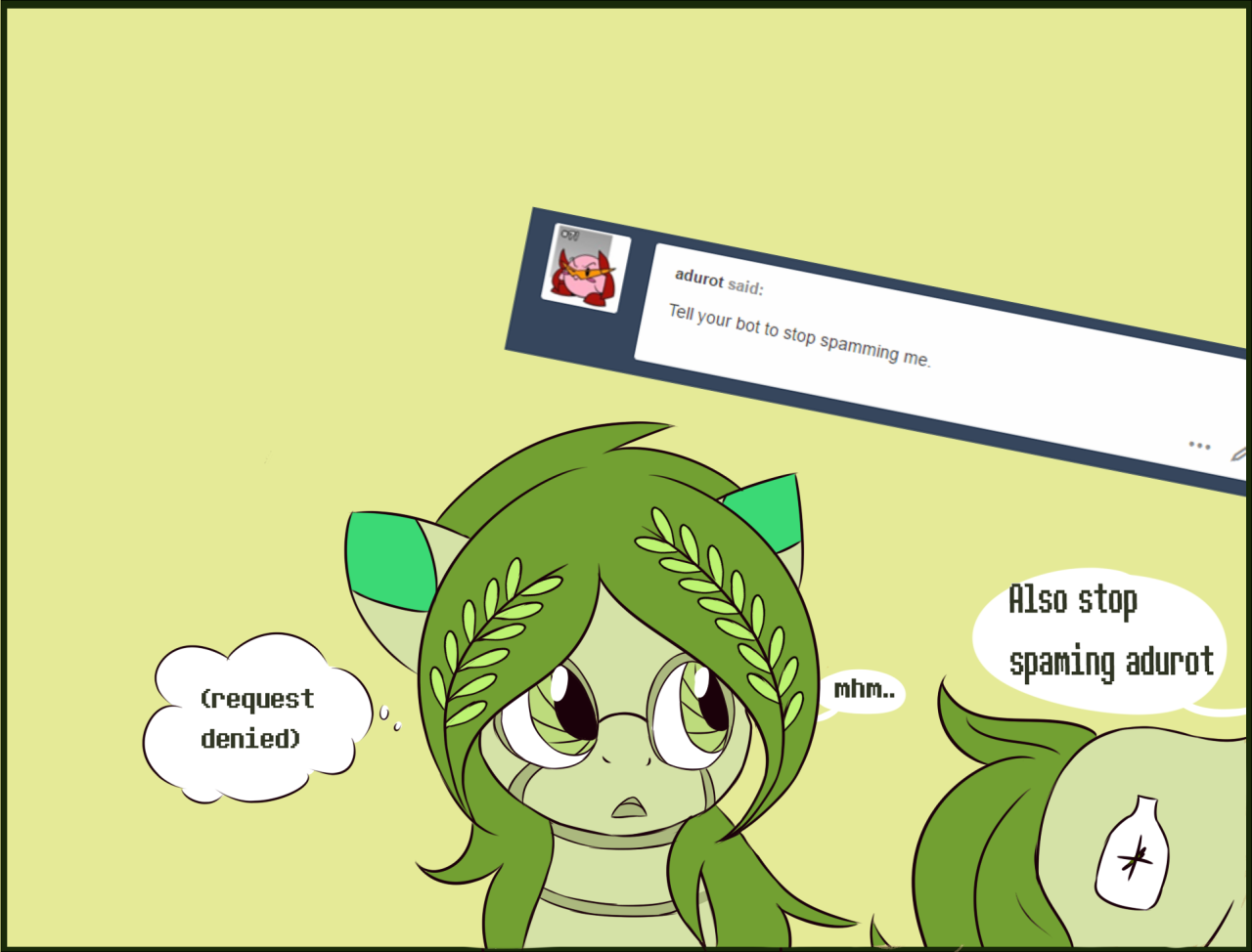 adurot: askflowertheplantponi:   “Hoi.” =w= Flower is going somewhere so she