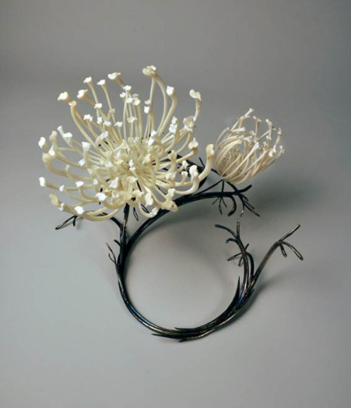 Metalsmith artist Jennifer Trask uses bone, among other materials, for her pieces.