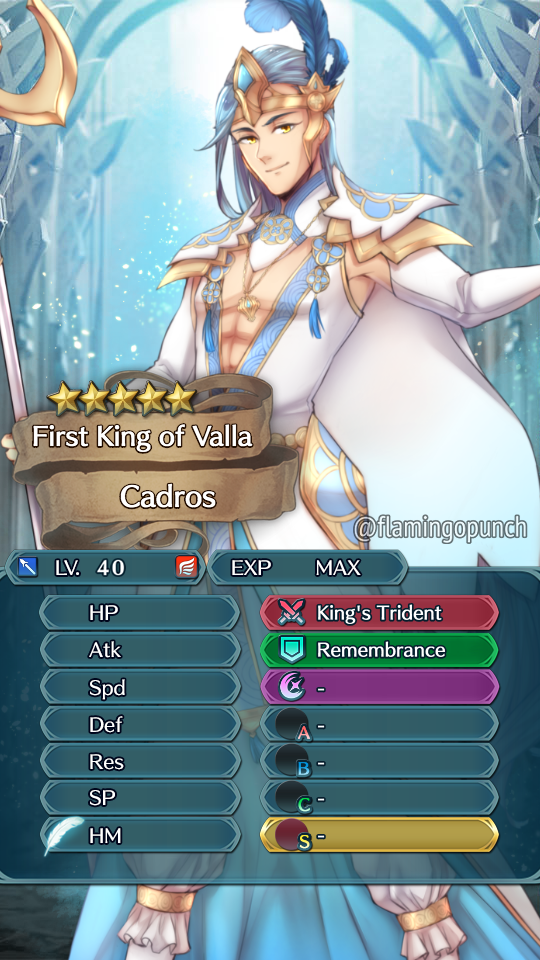 flamingopuuuunch:  “I am Cadros, the First King of Valla&quot; —made a FEH