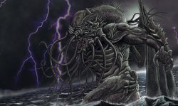 genderofthenight:  Today’s Gender of the Night is: Dark Master Cthulhu rising from the abyss