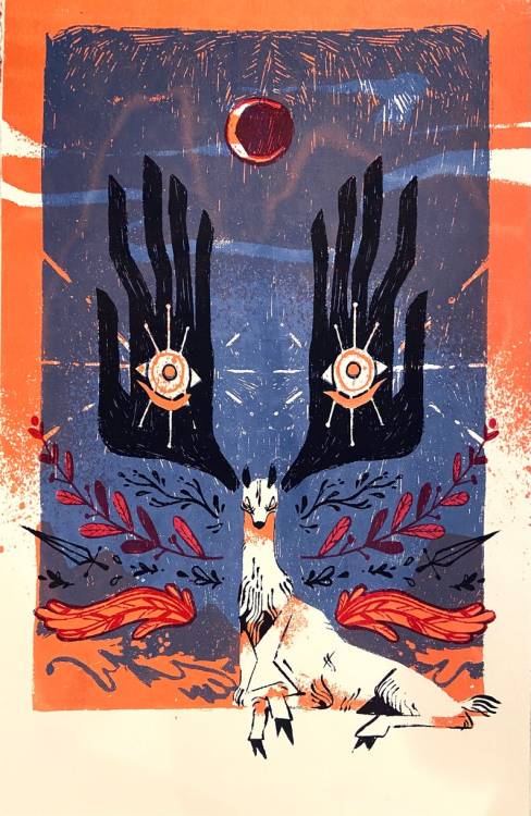 figdays:All Seeing Stag Print //Roshambaux