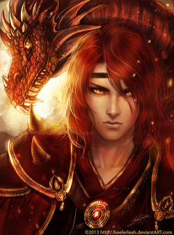 angelfantasy:  The Fire Dragon by keelerleah